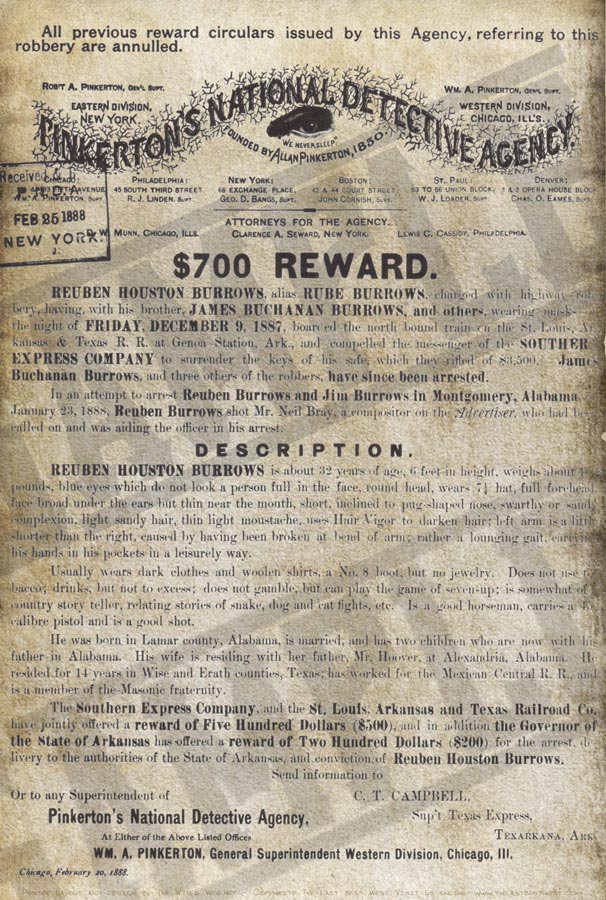 jesse james outlaw wanted poster. Authentic Wanted Posters - The